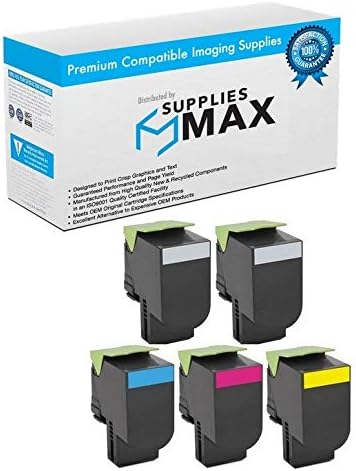 SuppliesMAX Compatible Replacement for Dell S5840CDN Toner Cartridge Combo Pack (2-BK/1-C/M/Y) (2B1CMYS5840CDN)