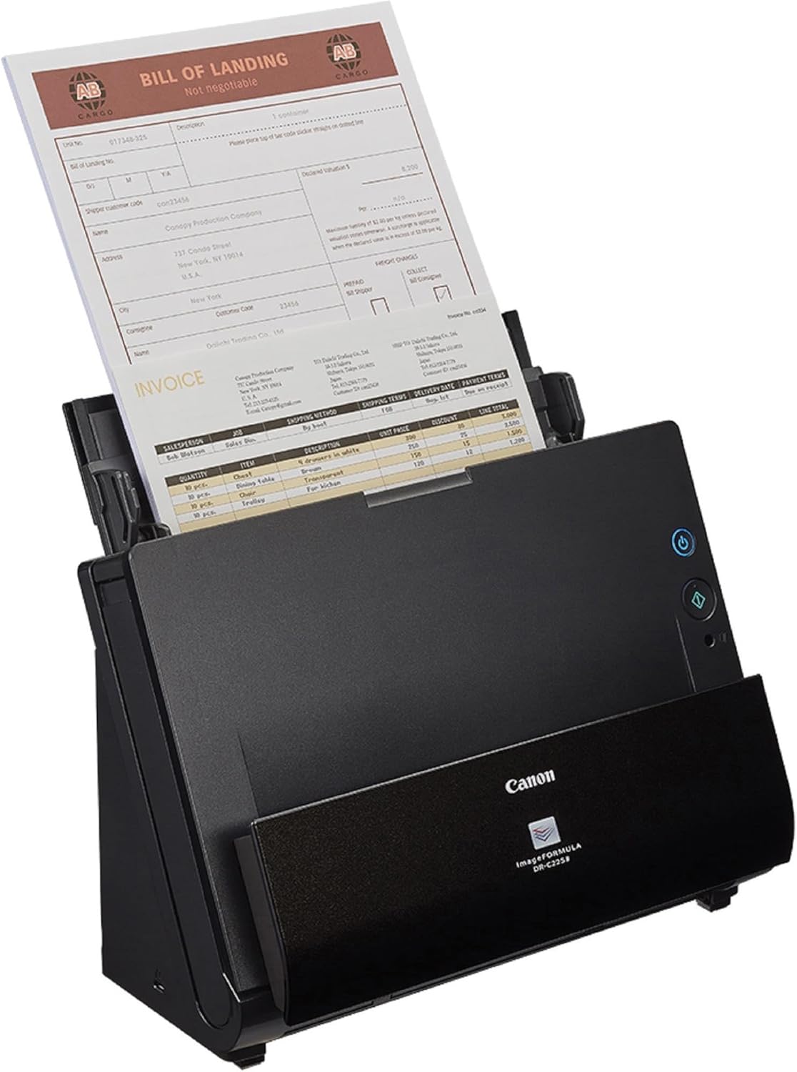 Canon ImageFORMULA DR-C225 II Office Document Scanner, Black - 3258C002