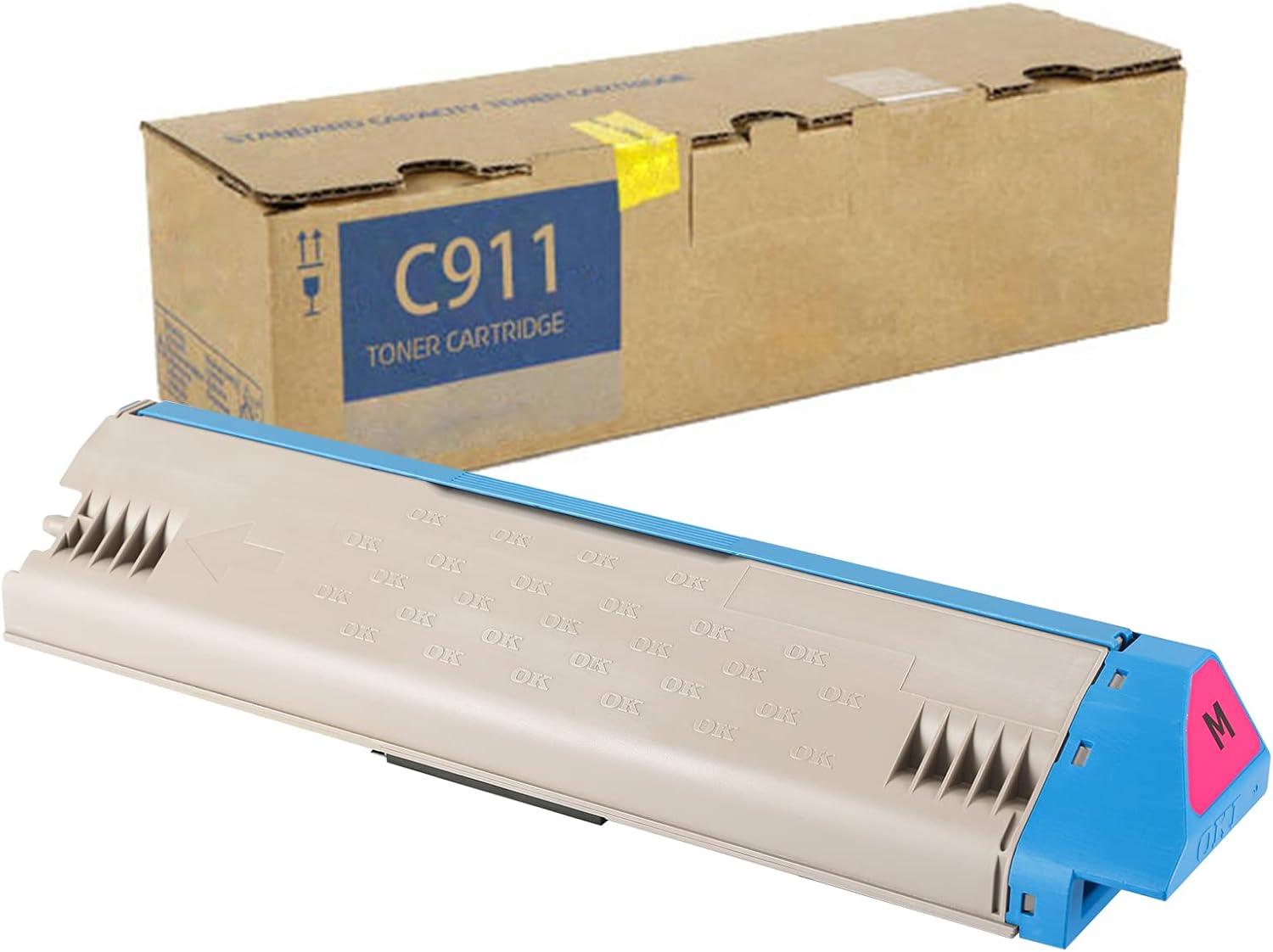 W-Print Remanufactured Toner Cartridge Replacement for OKI C911dn C911 45536422 Toner Magenta 24000 Pages-1 Pack