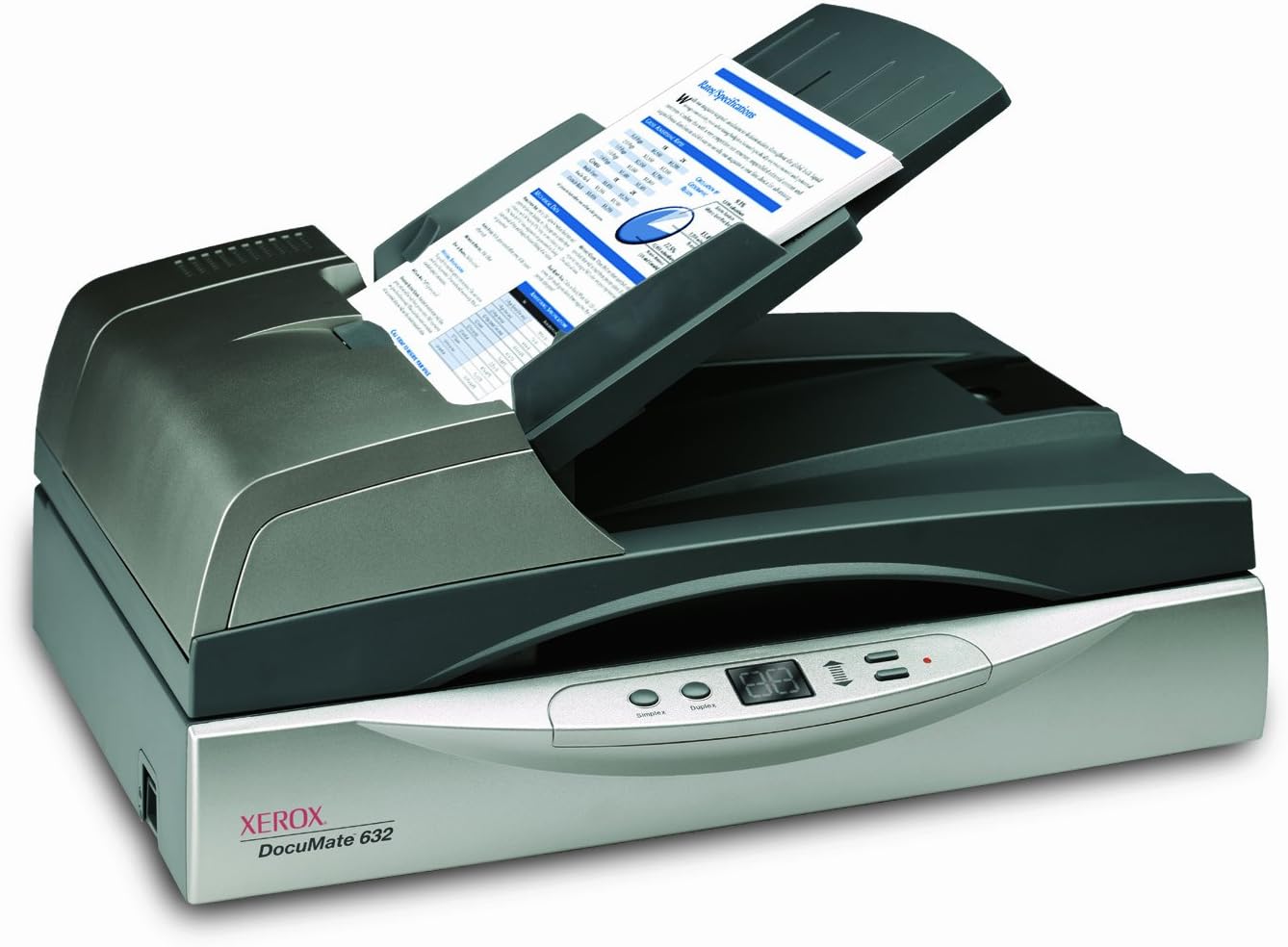 Xerox DocuMate 632 Duplex 40 PPM 80 IPM VRS PDF (XDM6325D-WU)