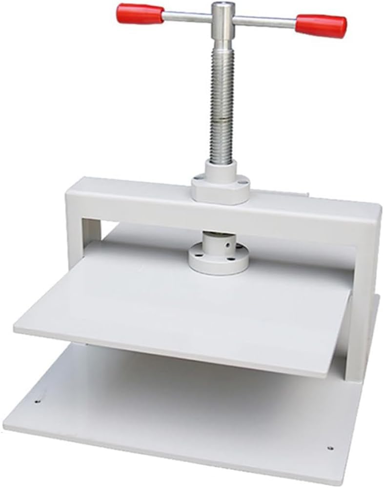 Manual Flat Paper Press Machine, A5 A4 A3 Bookbinding Press Machine, Steel Press Screw Paper Book Binder, 1500kg Pressure, for Office Documents Financial File Books Flattened (A3)