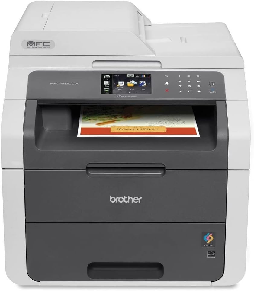 Brother MFC9130CW Wireless All-In-One Printer with Scanner, Copier and Fax, Amazon Dash Replenishment Ready