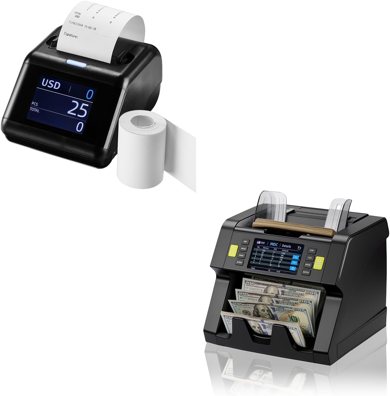 MUNBYN P01 Thermal Printer External Display+Printer in One
