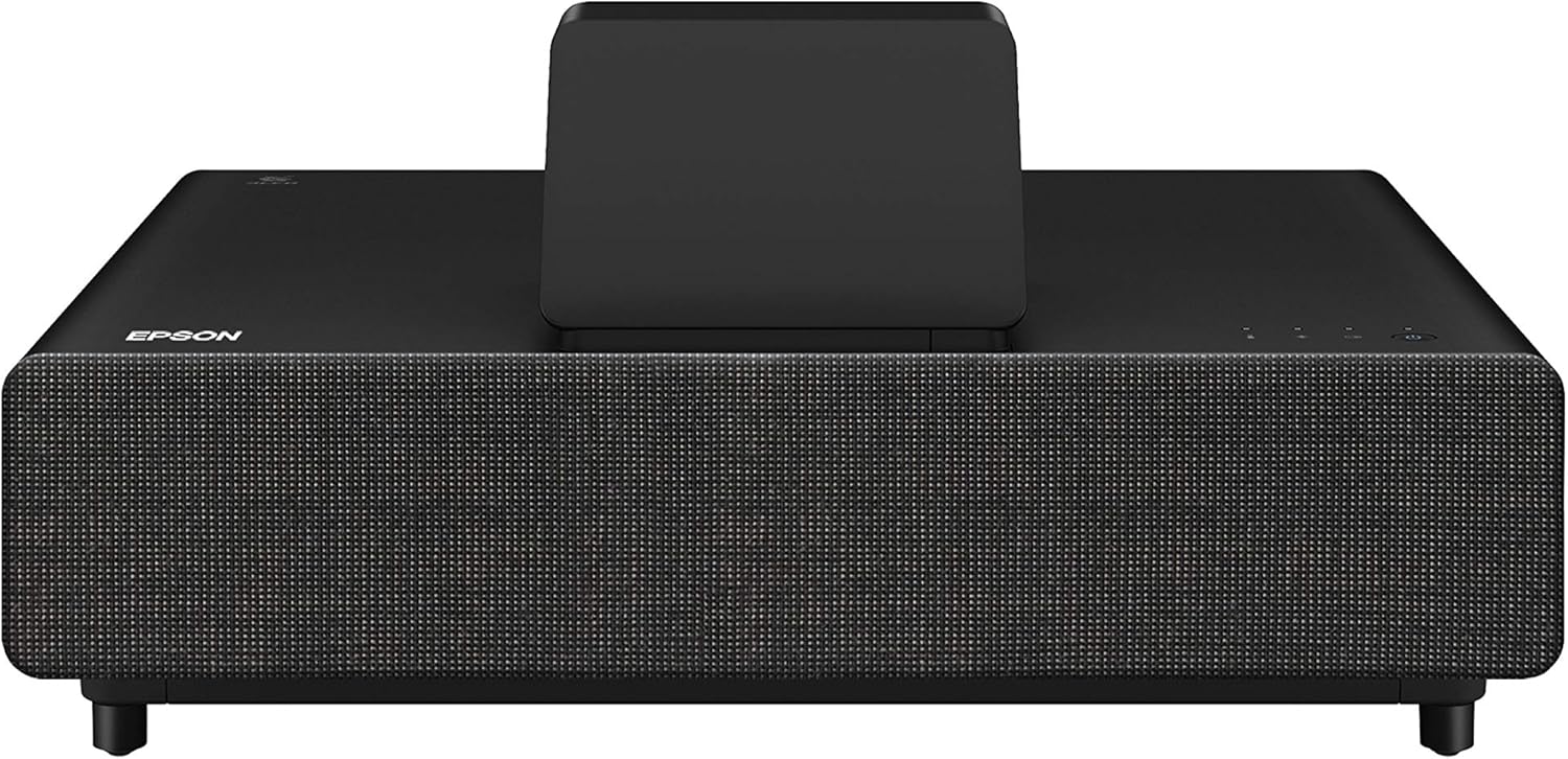 Epson EpiqVision Ultra LS500 Laser Ultra Short Throw Projector, 4000 lumens, 4K PRO-UHD, HDR, Android TV, Google Assistant, HDMI 2.0, built-in speakers â€“ Black (Renewed)