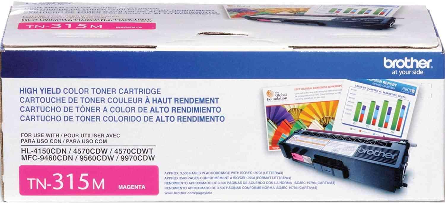Brother International TN315M High Yield Magenta Toner Cartr