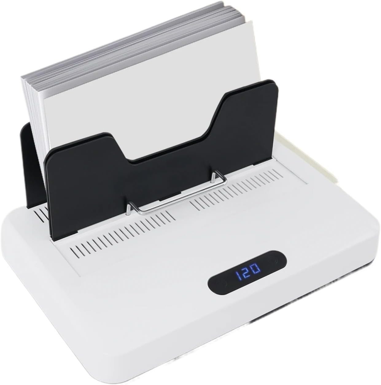 Binding Machine, 700W Hot Melt Binding Machine - No Preheating & Punch-Free for A4 Documents (60mm Thick, 3 Timer Modes)