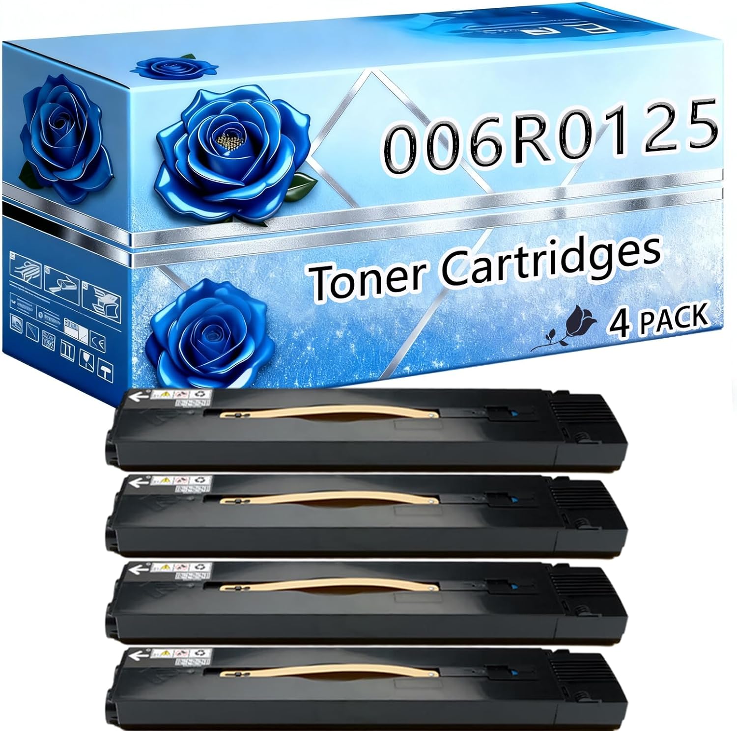 Compatible Toner Cartridges Replacement for Xerox 006R01251 High Yield 32500 Pages DocuColor 5000 5000AP Printers (4 Pack Black)