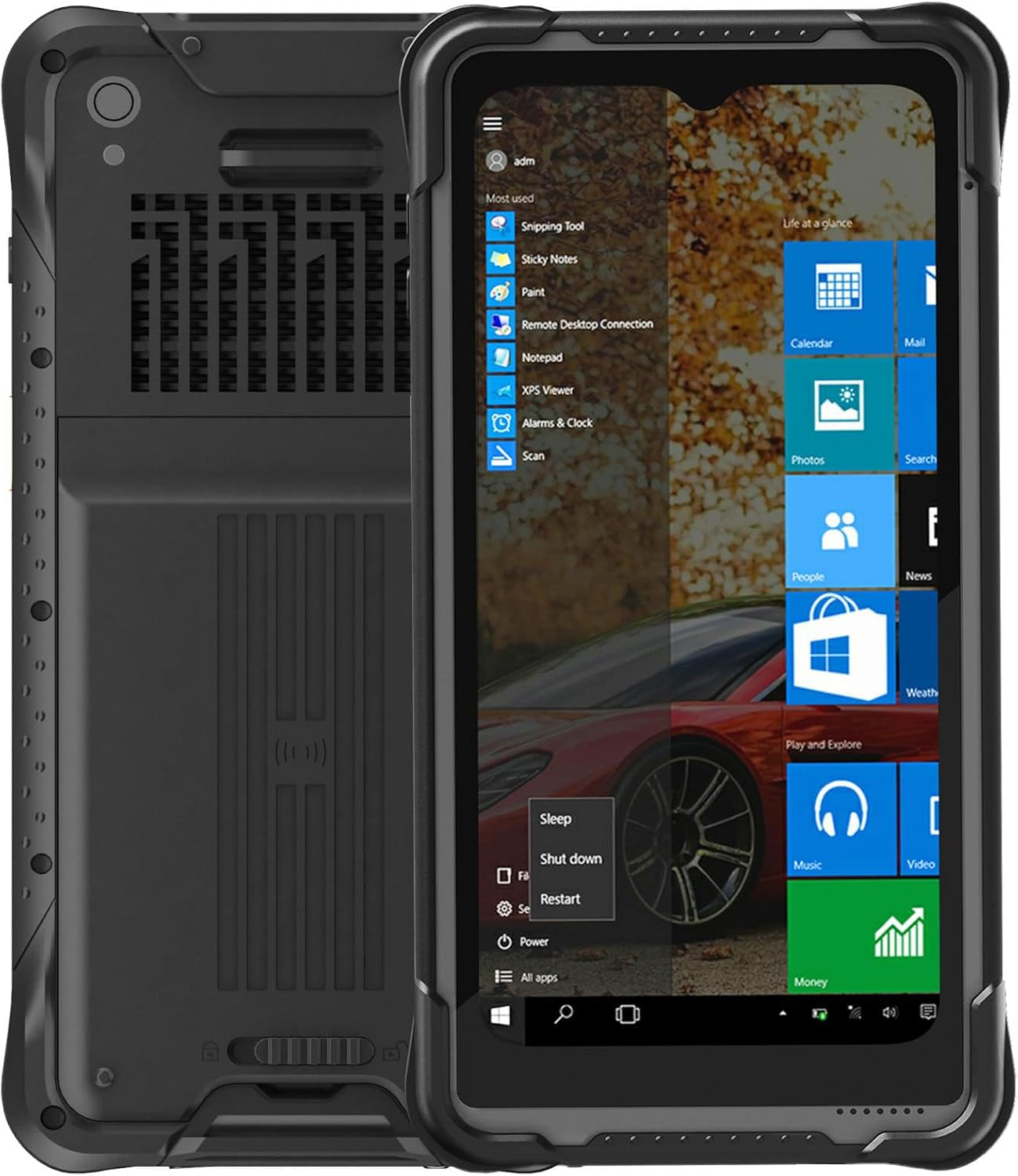 Vanquisher 6.5-inch Rugged Tablet PC, Windows 11 IOT Enterprise OS, Handheld PDA with Honeywell N3680 Barcode Scanner, NFC, GPS, 8GB RAM +128GB, for Enterprise Mobile Applications