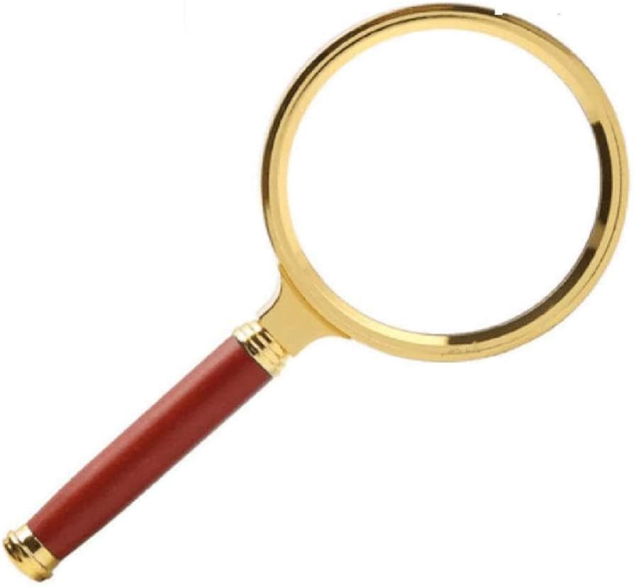 JSEIAJB 5X Handheld Magnifier, has Higher Definition and Magnifier Reader can be Used to Read Books, maps, Crosswords to See Small Fonts