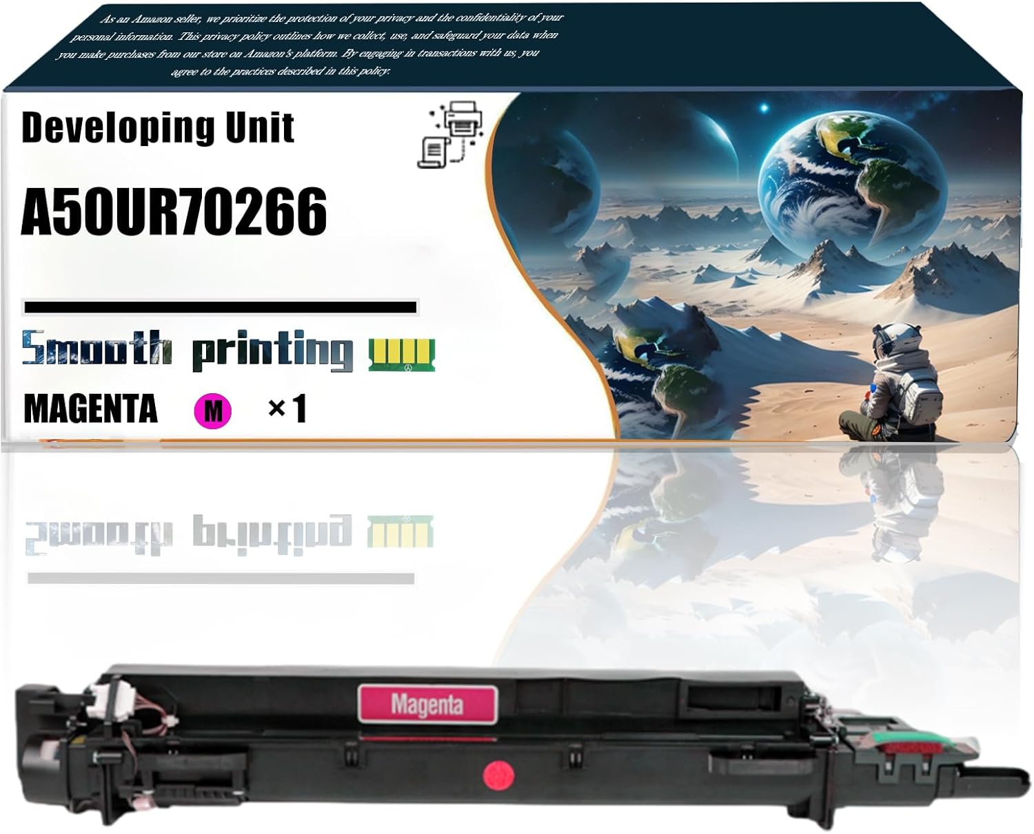 LSSF Replacement Parts Developing Unit A50UR70266 Compatible with Konica Minolta AccurioPress C2060 C2070 C3070 C3080 C3080P Printers, Contains Chip and Clear Printing (1 Pack Magenta)