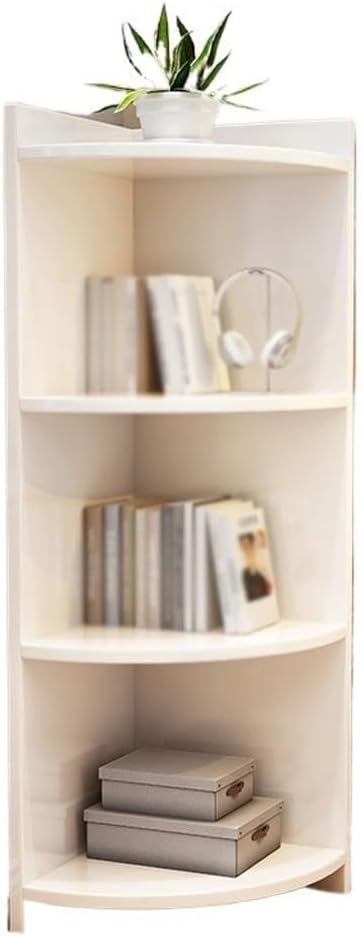 YOUQUEEN Book Shelf Multifunctional Corner Living Room Simple All-Solid Wood Integrated Study Layered Storage Cabinet Bookcase Bookshelves and Bookcases(B)