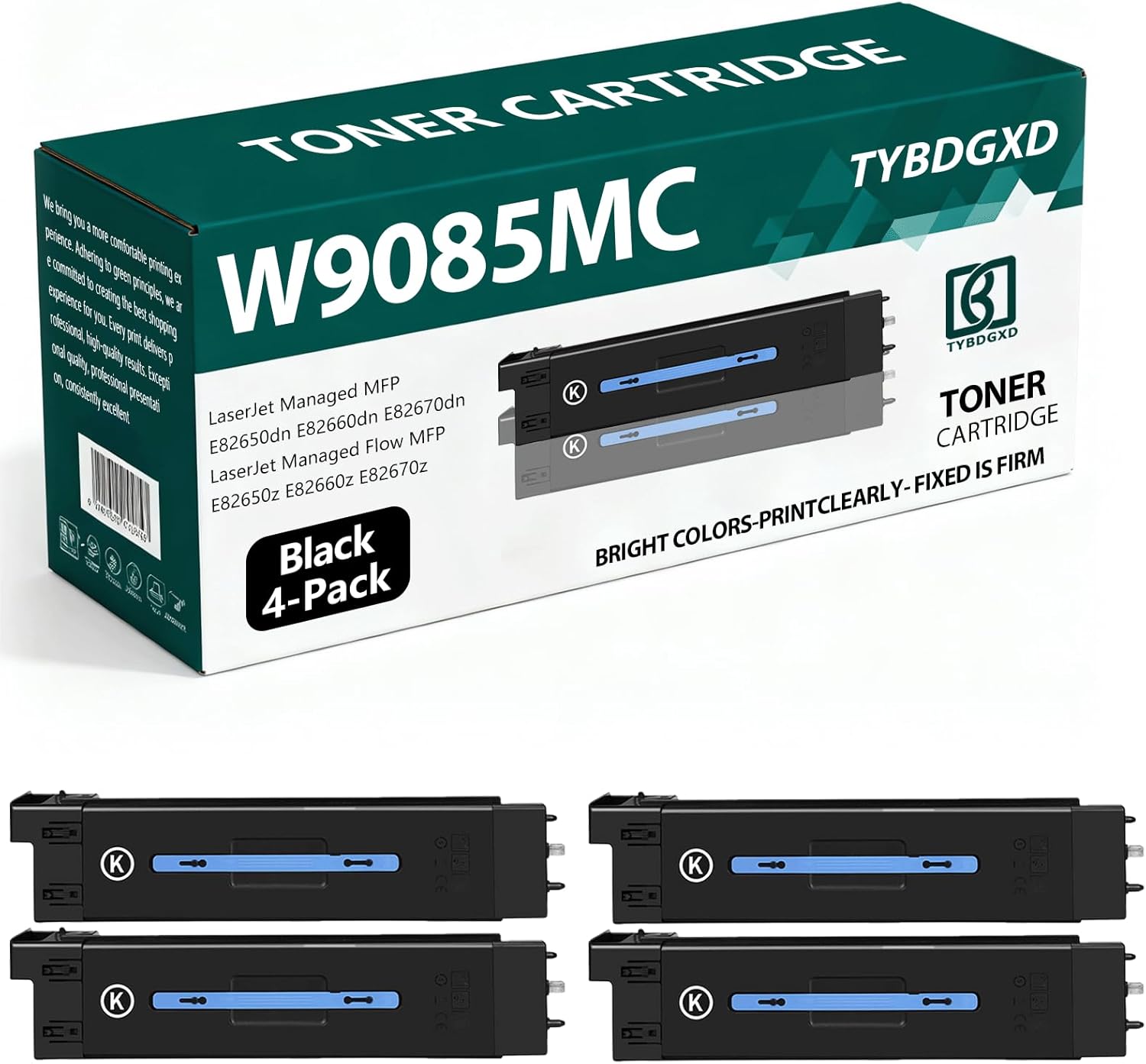 TYBDGXD W9085MC High Yield Black 60,000 Pages Toner Cartridge Compatible for HP Compatible Replacement for HP LaserJet Managed MFP E82650dn E82660dn E82670dn Flow MFP E82650z E82660z E82670z Printers