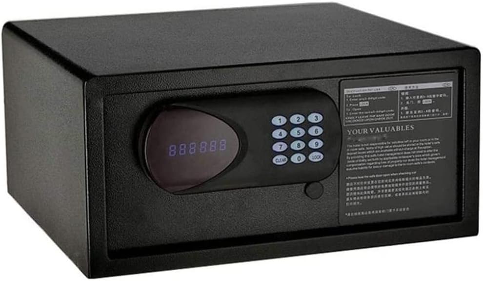 Cabinet Safes Safe Box for Home Digital Safe Box Steel Security Deposit Boxes with LED Light Emergency Override Key Home Office Electronic Storage Cabinet Safes