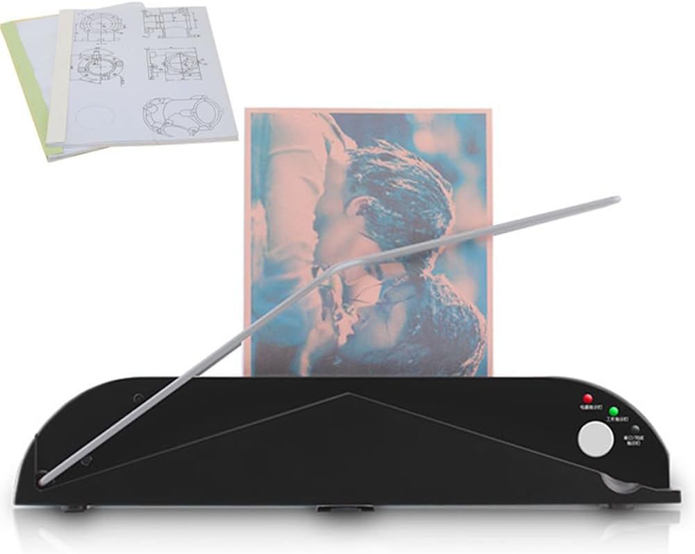 JKSVTF Electric Hot Melt Binding Machine Mini A4 Thermal Binding Machine with Max Binding Thickness 20mm, Document Contract Heat Binder, 1min Fast Binding, for Photo Album, Documents and Reports