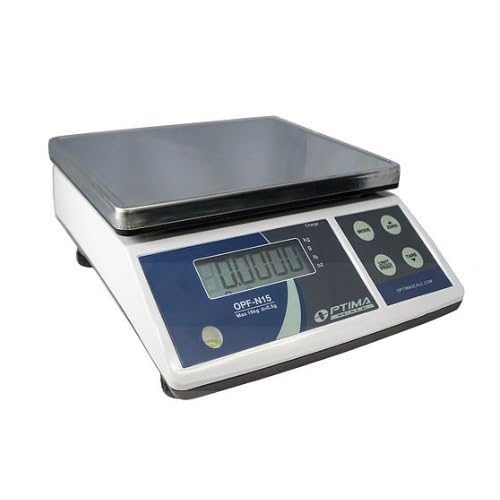 Optima Scales OPF-N15 Precision Digital Balance, 15 kg x 0.5 g