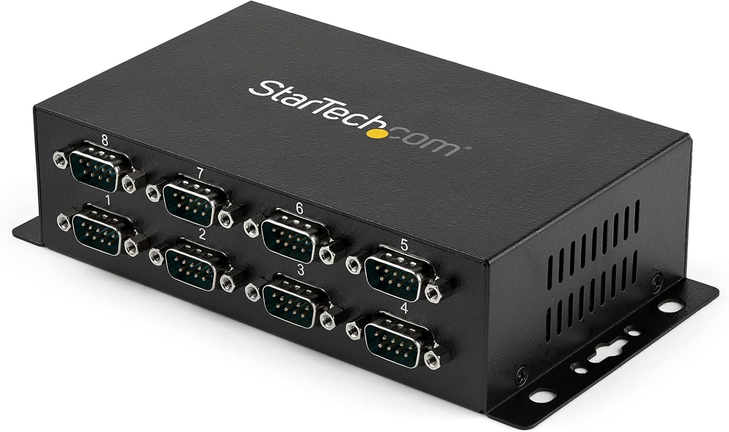 StarTech.com 8 Port USB to Serial RS232 Adapter - Wall Mount - Din Rail - COM Port Retention - FTDI USB to DB9 RS232 Hub, TAA (ICUSB2328I)