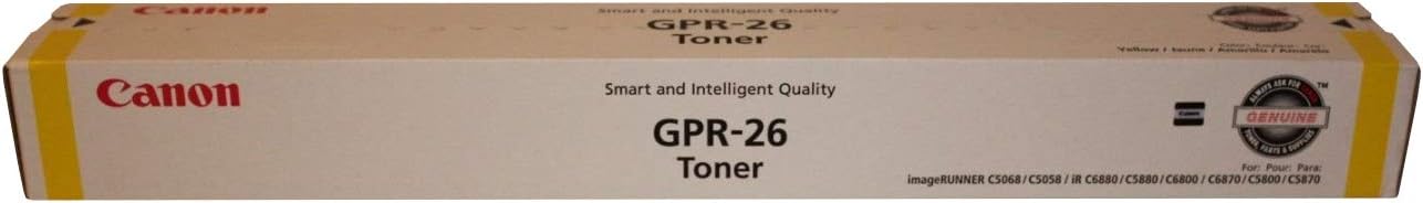 Canon GPR26 Toner Cartridge Yellow in Retail Packaging