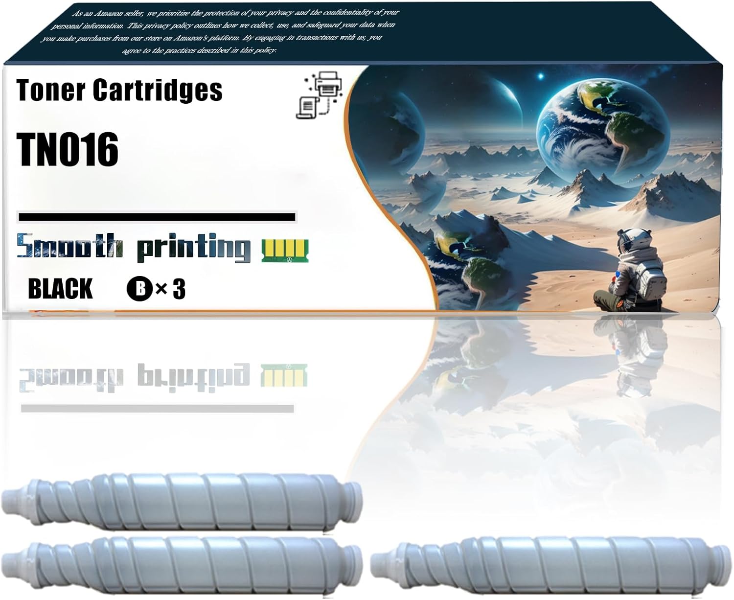 LSSF Replacement Parts Toner Cartridges TN016 Compatible with Konica Minolta bizhub Pro 1100 Printers, Contains Chip and Clear Printing (3 Pack Black)