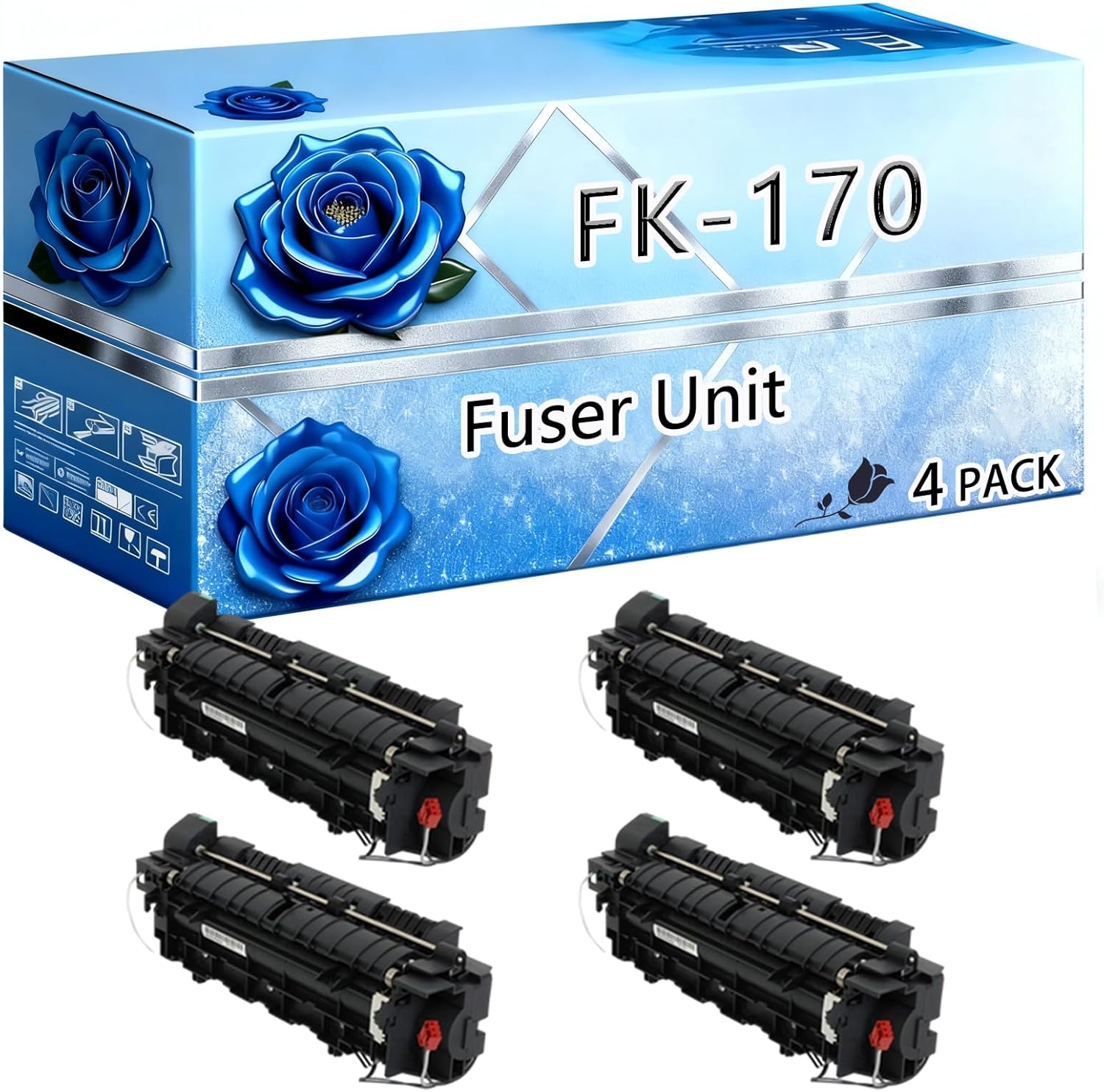 BIVOL Compatible Fuser Unit Replacement for Kyocera FK-170 High Yield 400000 Pages ECOSYS FS-1035MFP FS-1135MFP FS-1320D FS-1370DN Printers (4 Pack Black)
