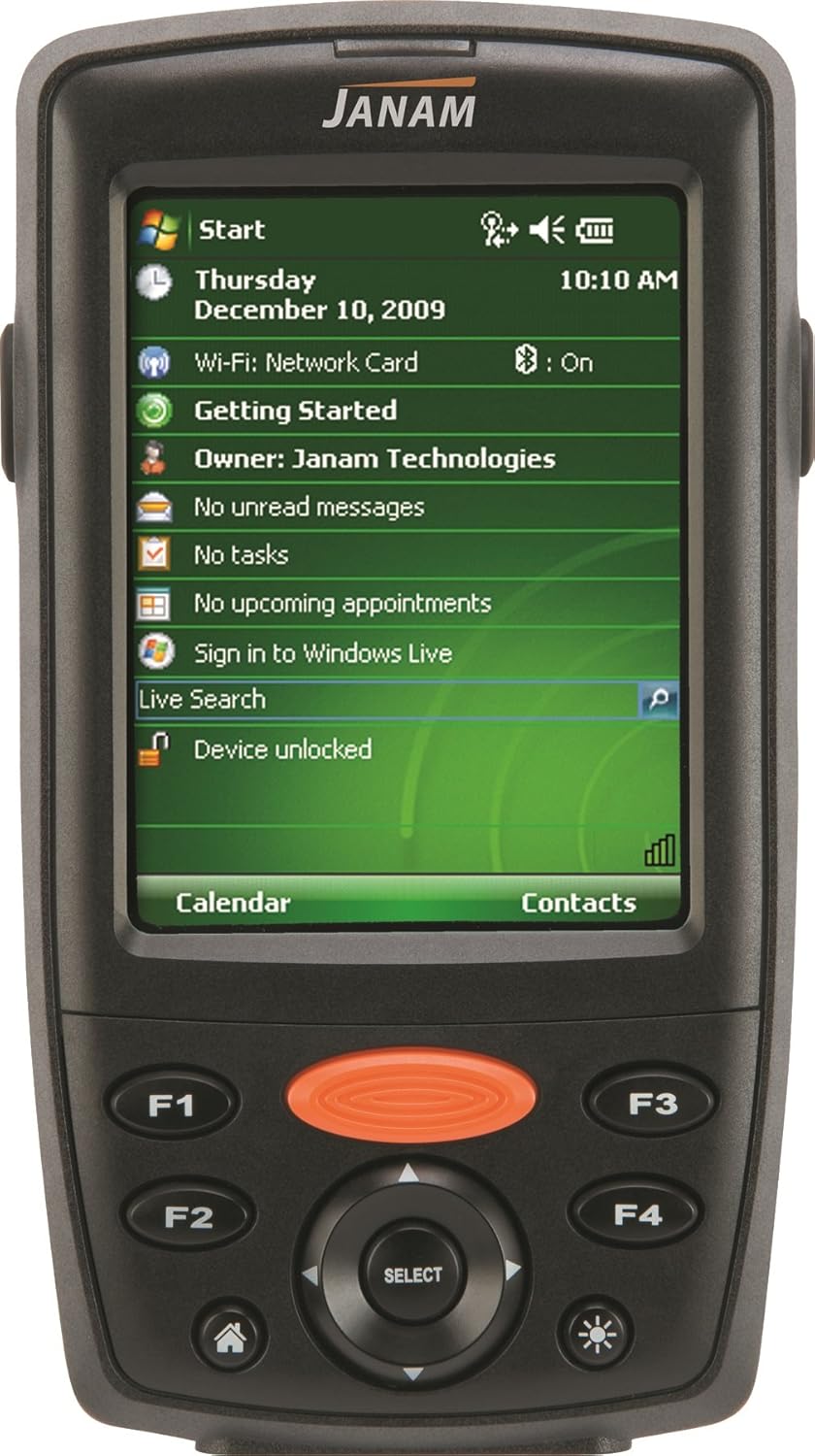 Janam XM66W-0NAKBV00 Rugged Mobile Co MPuter, XM66, WLAN 802.11A/B/G, Bluetooth, Windows Embedded Handheld 6.5, 256 MB Memory