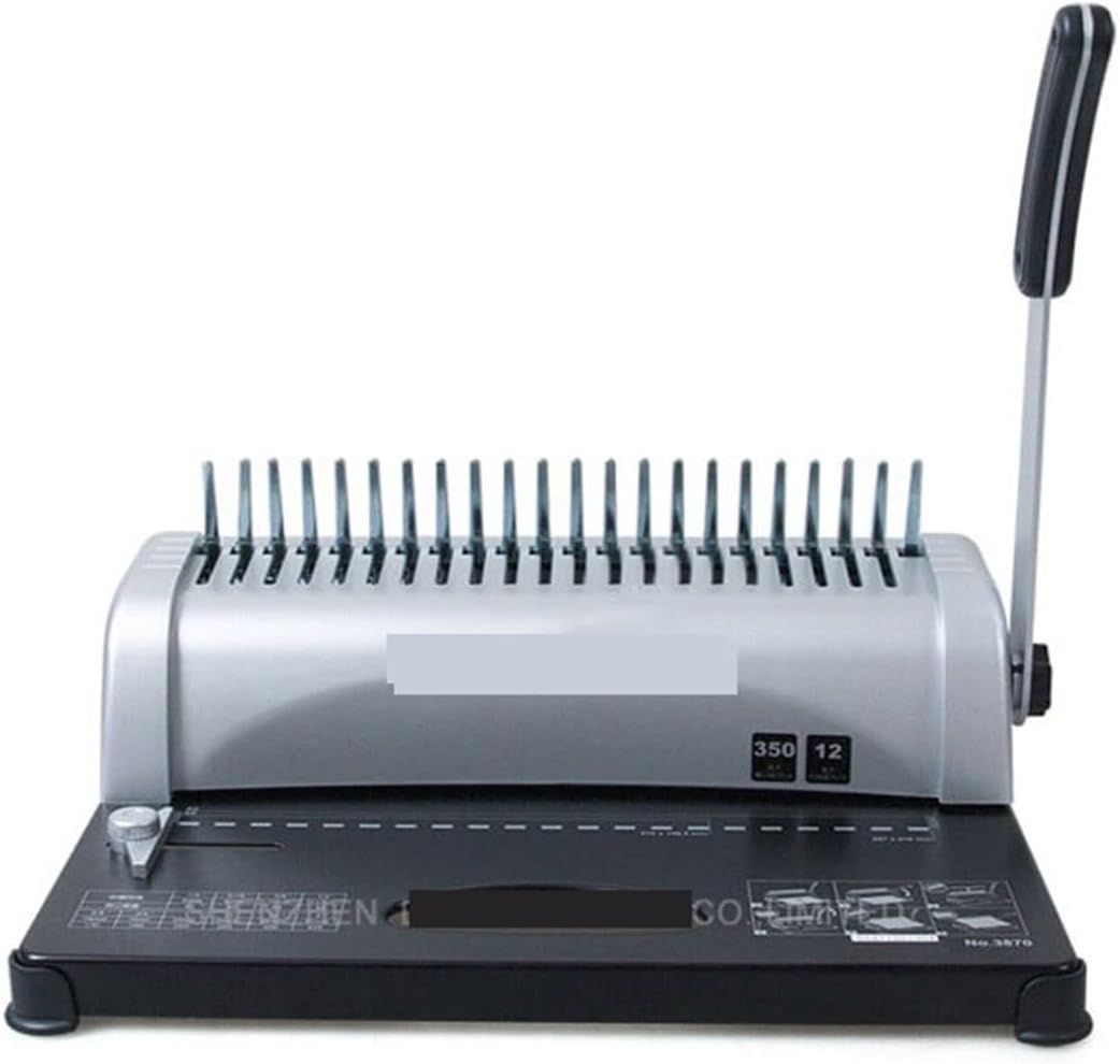 Binding Machines, 1PC 3870 Practical 21 Holes A4 Manual Comb Book Binding Machine,can Punch 12sheets at A Time