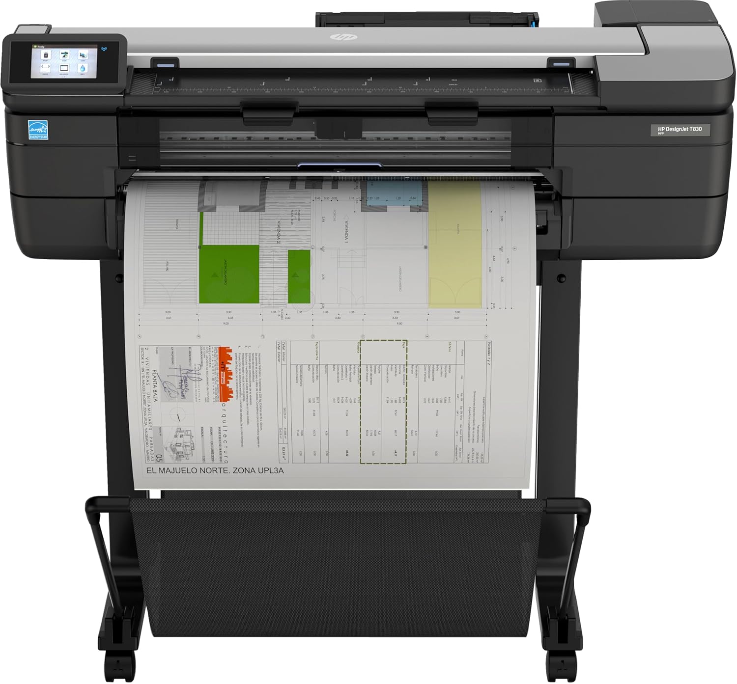 HP Designjet T830 Inkjet Large Format Printer - Includes Printer, Copier, Scanner - 24