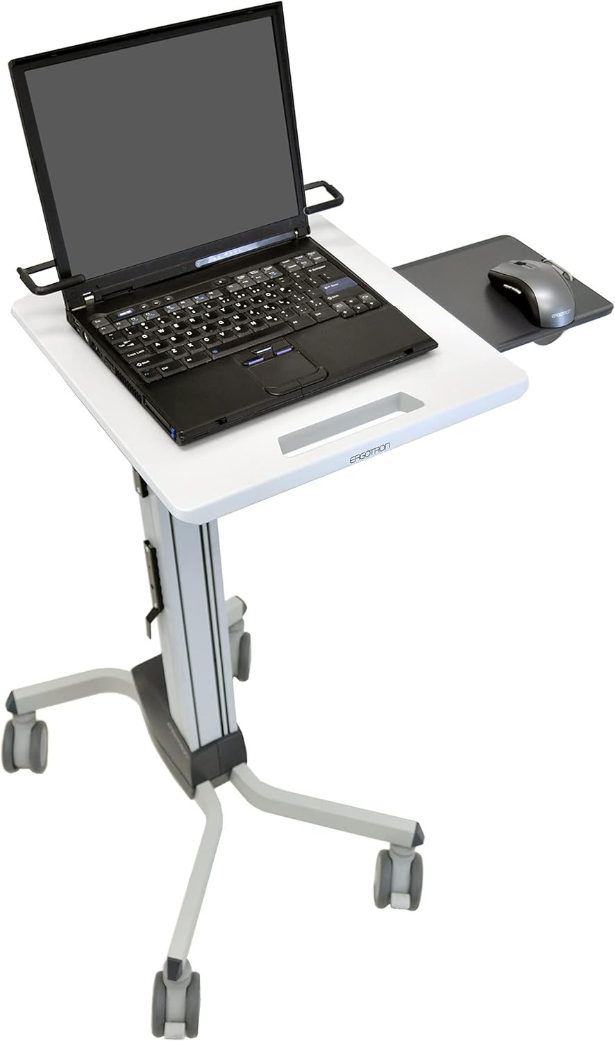 Ergotron – Neo-Flex Rolling Laptop Cart, Mobile Standing Desk Workstation – Laptop, Grey