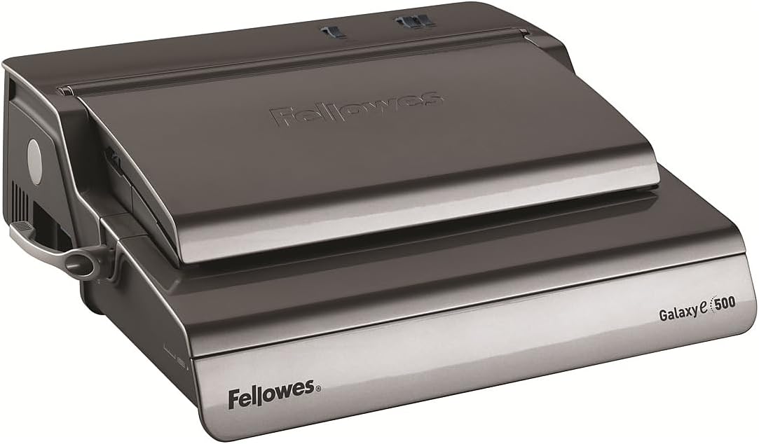 Fellowes 5218301 Electric Comb Binding Machine,19-5/8-Inch x17-3/4-Inch x6-1/2-Inch,BK/SR