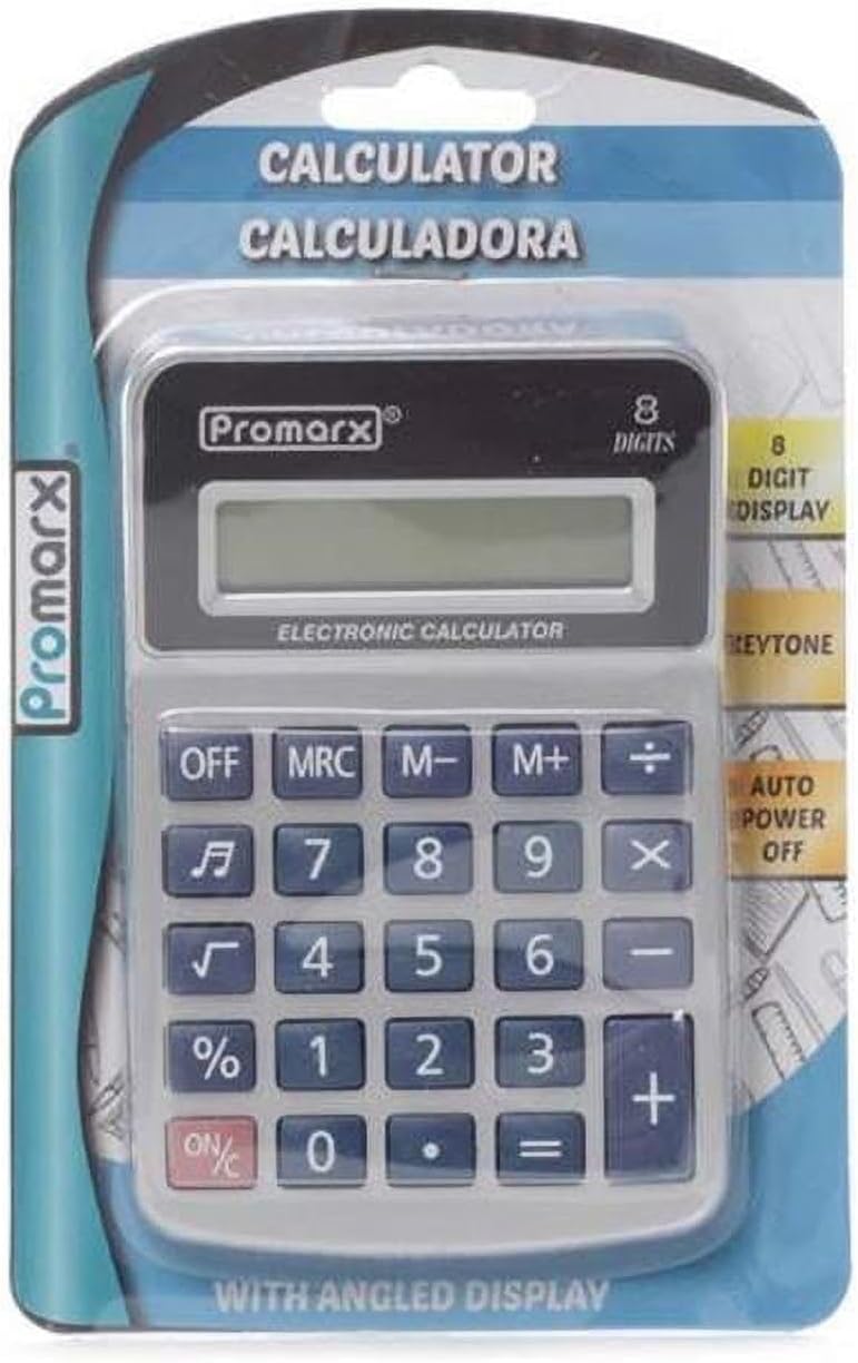 Promarx 2329637 Calculator 8 Phonetic Function - Case of 48