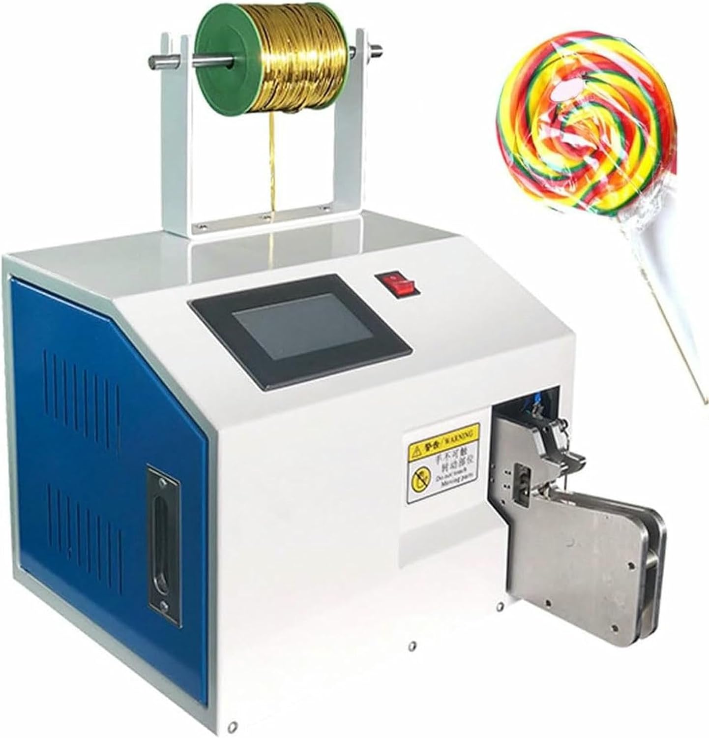 DLYZAYE Automatic Twist Tying Machine,Wire Twist Tie Binding Tying Machine,Commercial Bag Sealers Wire Cable Tie Machine,for Binding Bread