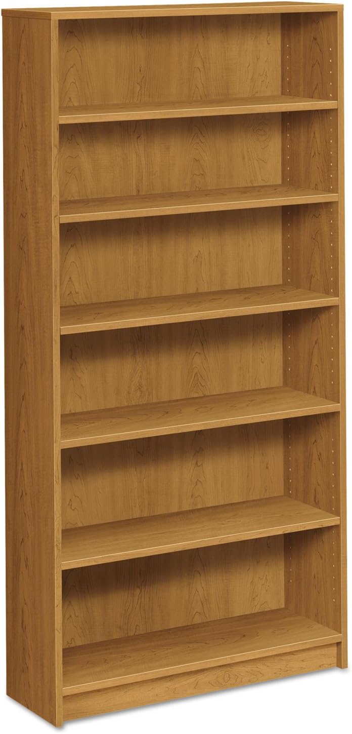 HON 6-Shelf Bookcase, 36 by 11-1/2-Inch, 72-5/8-Inch, Harvest