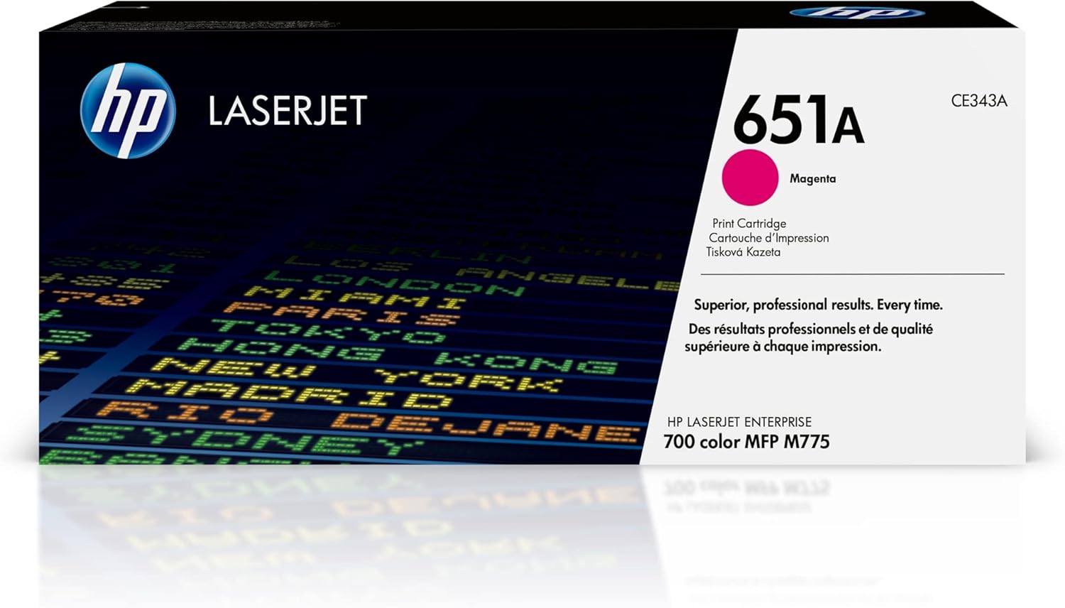 HP 651A Magenta Toner Cartridge | Works Laserjet Enterprise 700 Color MFP M775 Series | CE343A