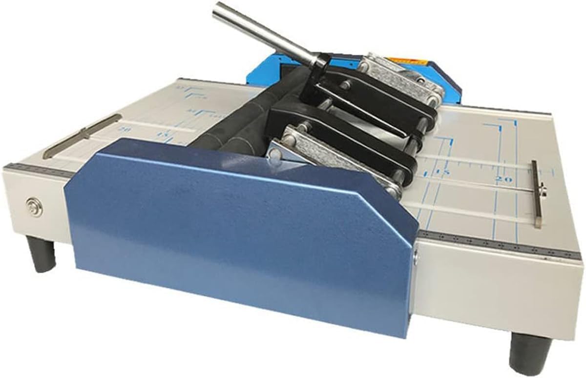 YDBMY Booklet Maker Paper Folder Folding Machine, Saddle Stitch Flat-Clinch Automatic Binding Machine, A3 A4 A5, for Brochures Manuals Invitations