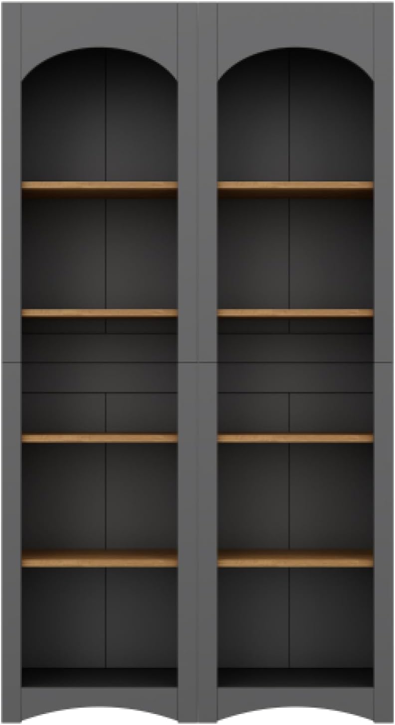 LEJUNMEISS Bookshelf Tall Display Cabinet Kitchen Pantry Cabinet Trophy Display Case Free Standing 5 Tier Bookcases for Living Room Home Office