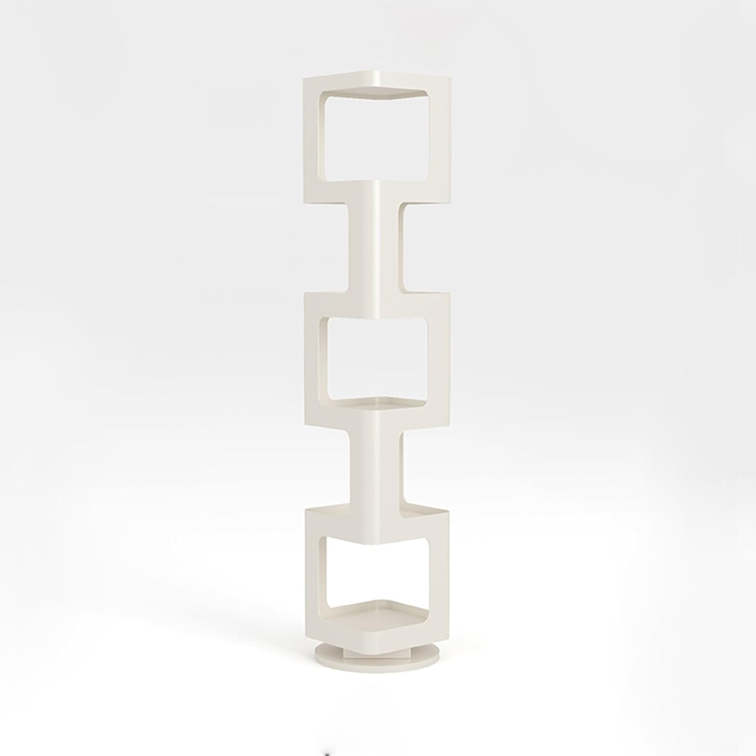 Narrow Invisible Bookshel, Vertical Bookshelf for Home ，Metal Narrow Multipurpose Corner Bookshelf, Multipurpose Corner Bookshelf, Multipurpose Display Book Shelf for Home Office(White,148cm58.3in)