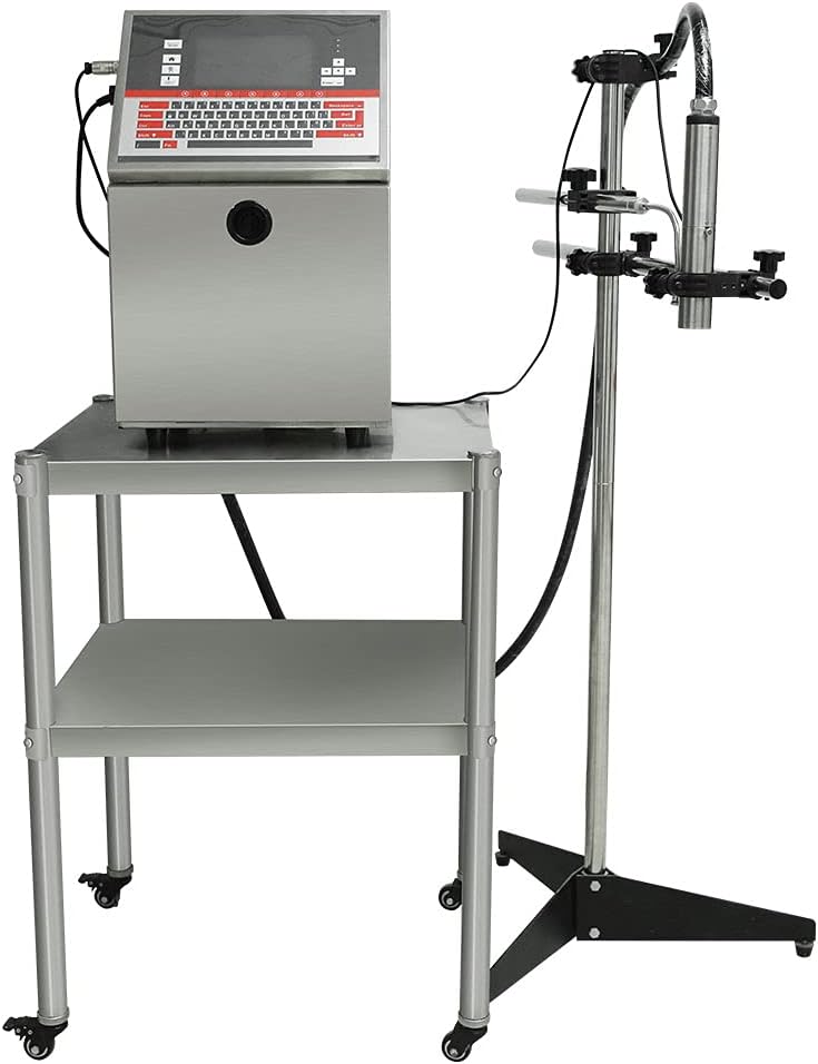 PEKOKO Reliable Continuous Inkjet Printer Print Date/Lot/Batch Codes for High Flow Production Line of Food, Medicine,Cosmetics,Electronics,Automotive,Metal