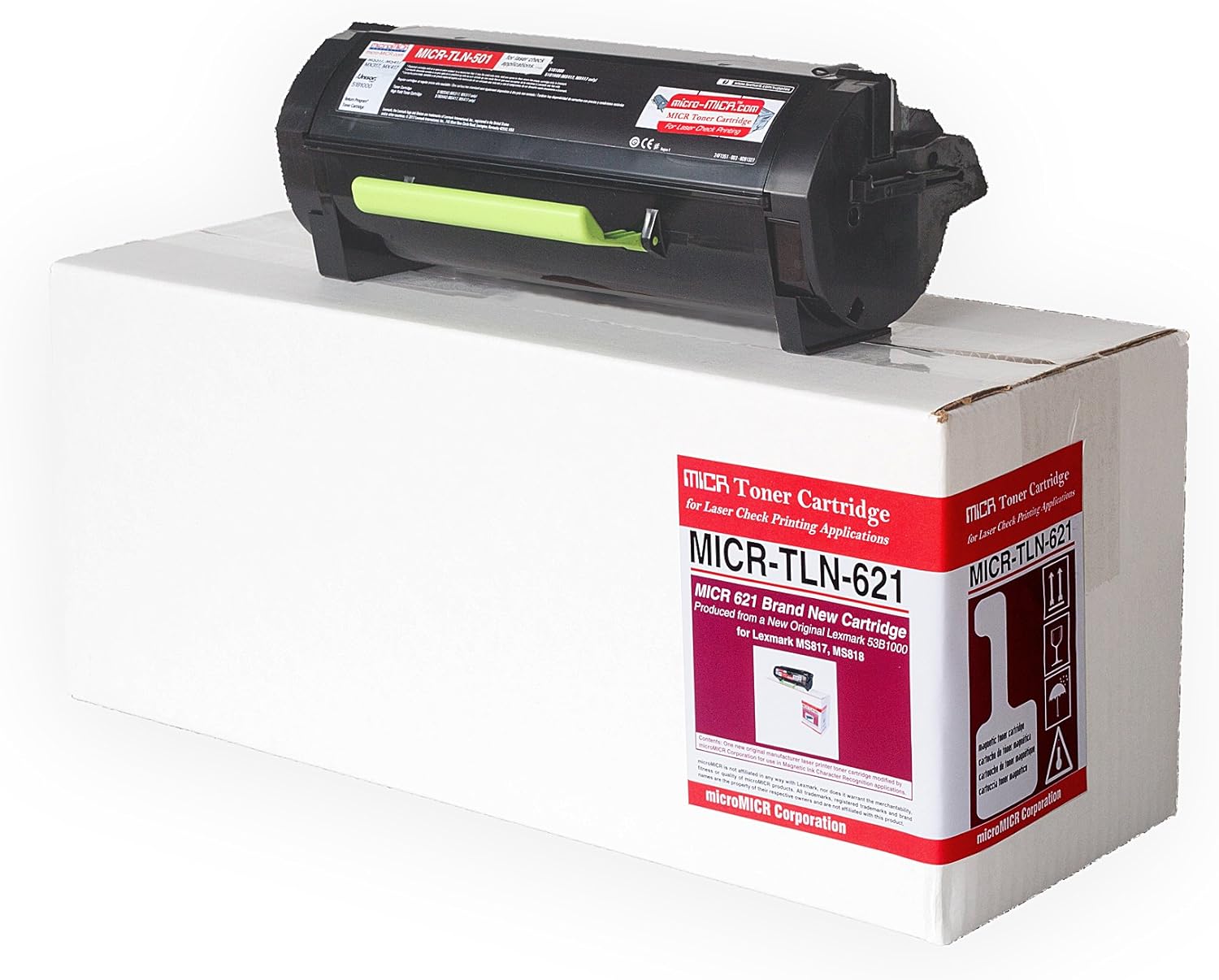 microMICR TLN-621 MICR Toner Cartridge - Alternative for Lexmark - Black
