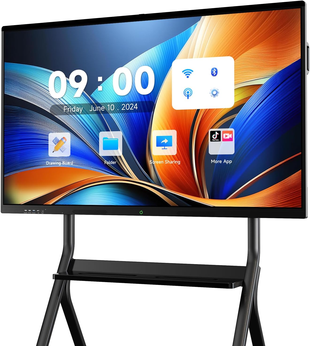 MWE 85'' Smart Board,Electronic Interactive White Board with 4K Touchscreen Display Built in UHD Camera Open App Ecosystem Digital Whiteboard for Business Office Classroom Home (85'')