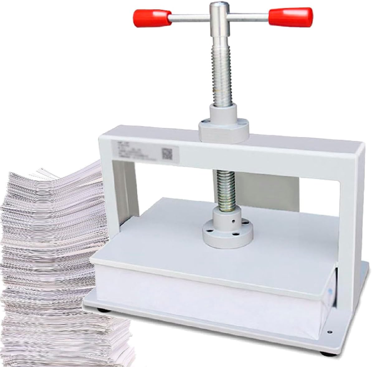 XUXIAO Manual Book Flattening Nipping Machine, Flattening Machine for Financial Files, Heavy Duty Bookbinding Machine for Bills and Account Books