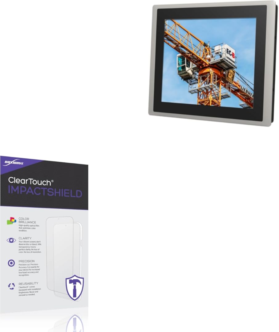 BoxWave Screen Protector Compatible With Cincoze CS-115/P1101 - ClearTouch ImpactShield (2-Pack), Impenetrable Screen Protector Flexible Film