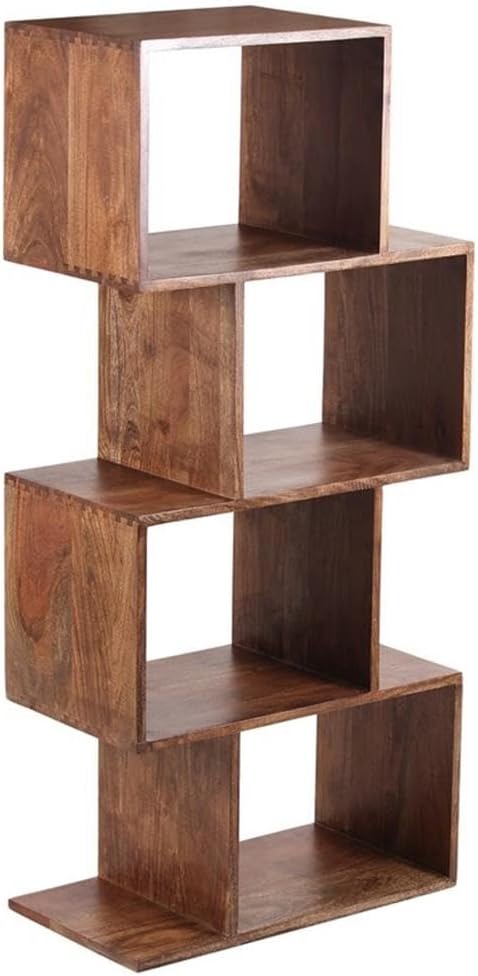 Hawthorne Collections Portola Solid Acacia Wood Bookcase - Brown