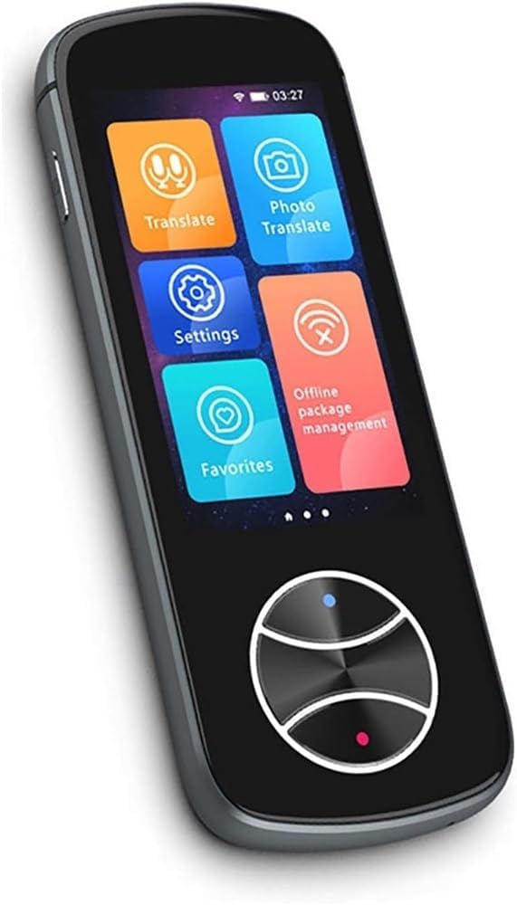 TENGJU Portable Foreign Language Real Time Way Translations, Portable Real Time Translation, Language Translating Device, Languages P Translator