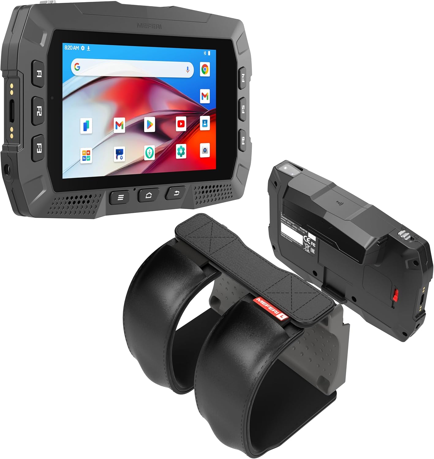 MEFERI ME10 Wearable Computer Android 13 WiFi-6E Only, Qualcomm Octa-Core, 4+64G Data Collection Terminal IP65, Hands-Free, 4