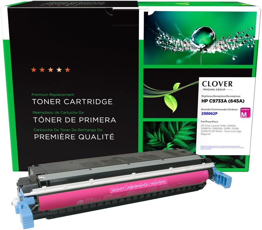 Clover Remanufactured Toner Cartridge Replacement for HP C9733A (HP 645A) | Magenta