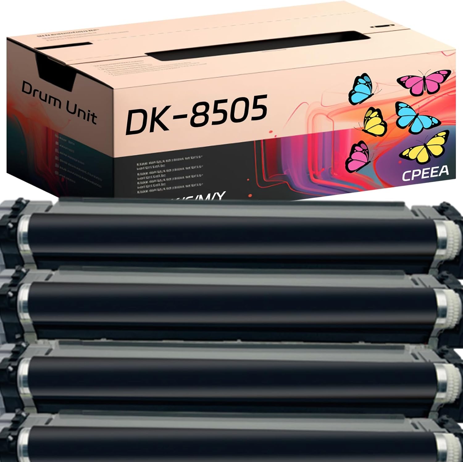 Compatible for Kyocera DK-8505 302LC93017 Drum Unit Work for Kyocera TASKalfa 3050ci 3550ci 3551ci Printers, with Chip, High Yield 70000 Pages, Clear Printing (4-Pack BK/C/M/Y)