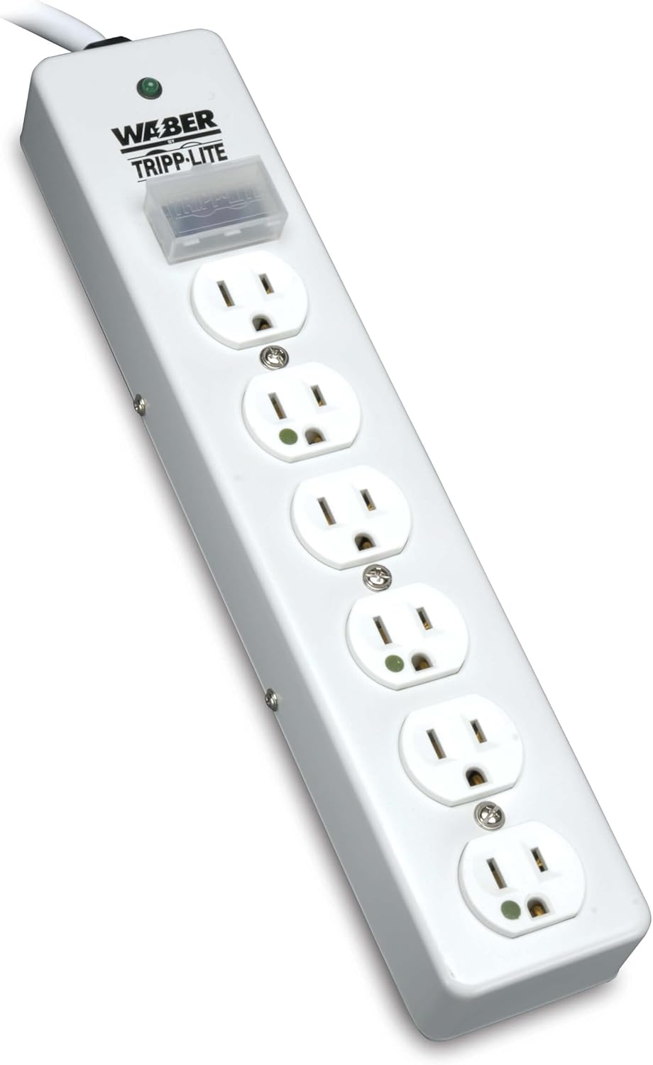 TRIPP LITE Hospital-Grade Surge Protector Medical Power Strip, 6 Outlets, Right-Angle NEMA 5-15PHG Plug, 10 Foot / 3M Cord, 1050 Joule Protection, (SPS610HGRA)