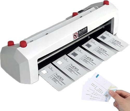 Automatic Business Cutter and Adjustable Margin Binding Machine for Invitations, Memberships, and Bookmarks