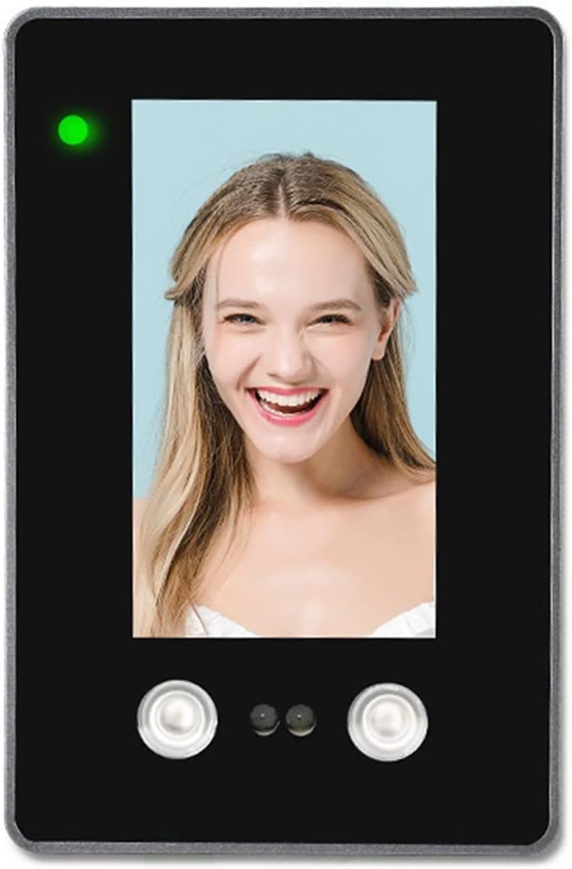 GHJKLZNMRU Time Clock 4.3 Inch TFT Touch Screen Face Recognition Systems Biometric Attendance System TCPIP USB Office Employee Attendance Machin Office Electronics Products (Color : Portuguese)