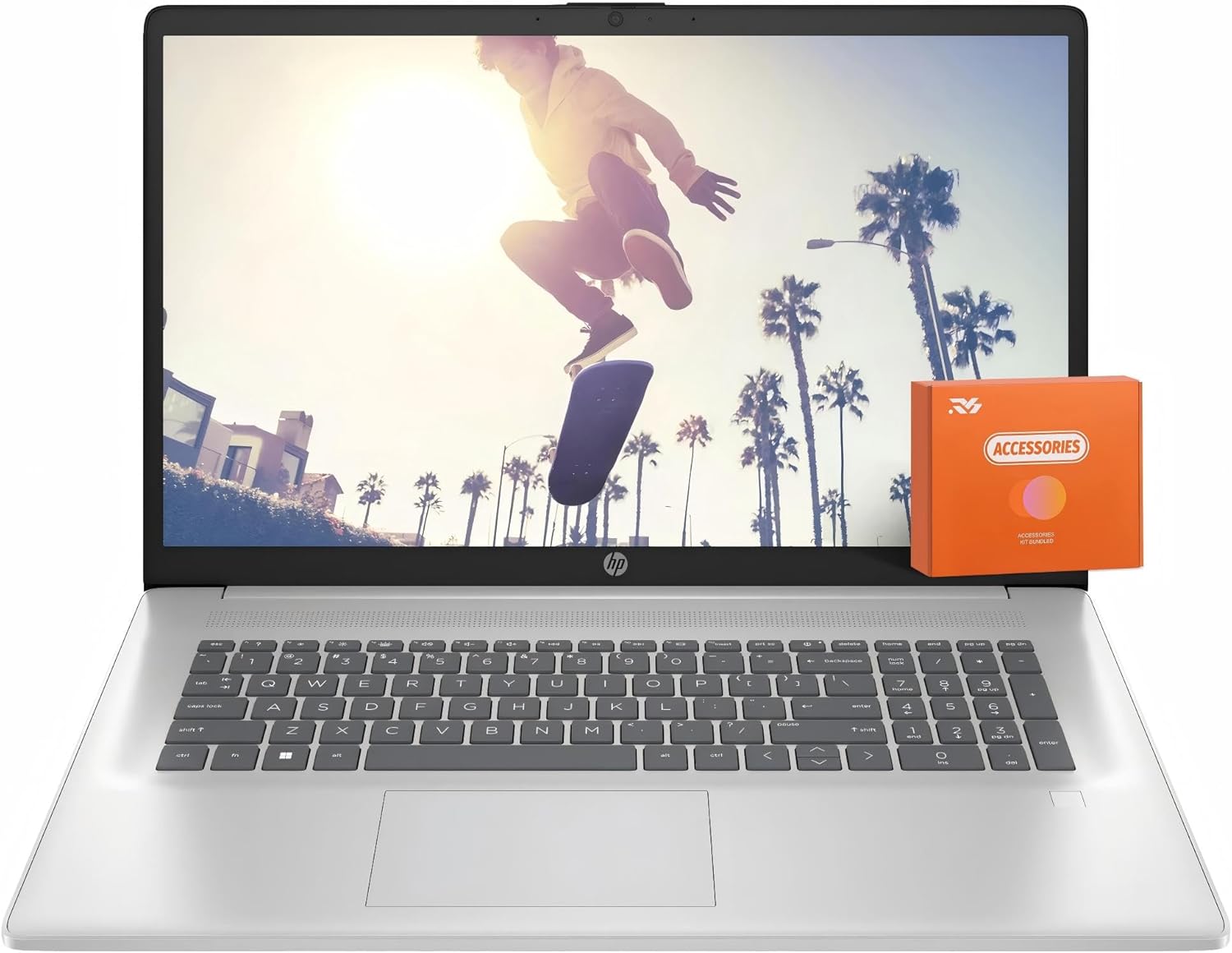 HP 17 inch Laptop, Office Pro Lifetime License, 17.3