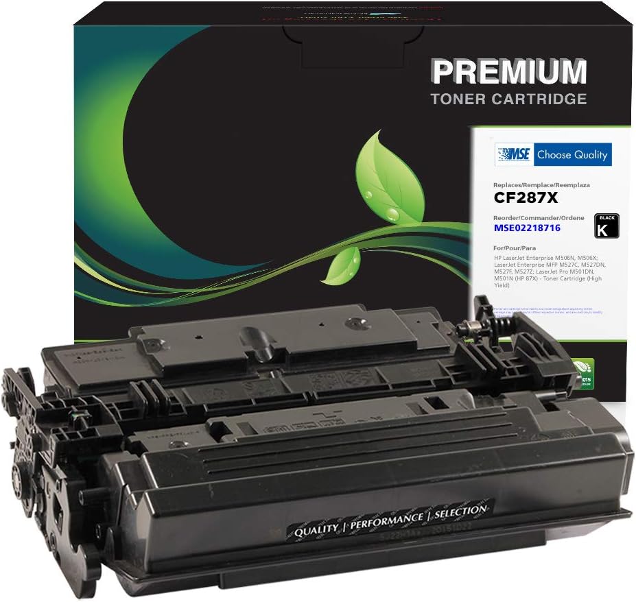 MSE Brand Remanufactured Toner Cartridge Replacement for HP CF287X (HP 87X) | Black | High Yield